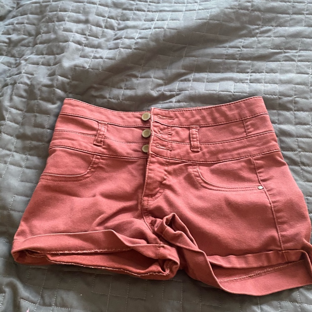 Burgundy shorts